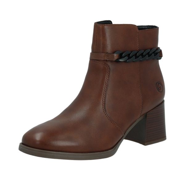 Remonte Leather Women's mid height boots| D0V73 Mid-height Boots - Brown | Free Delivery