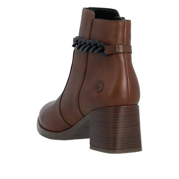 Remonte Leather Women's mid height boots| D0V73 Mid-height Boots - Brown | Free Delivery