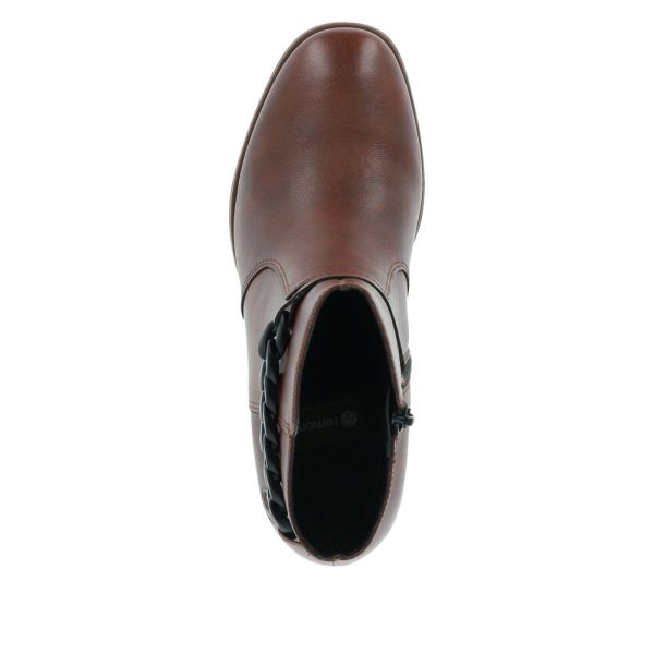 Remonte Leather Women's mid height boots| D0V73 Mid-height Boots - Brown | Free Delivery