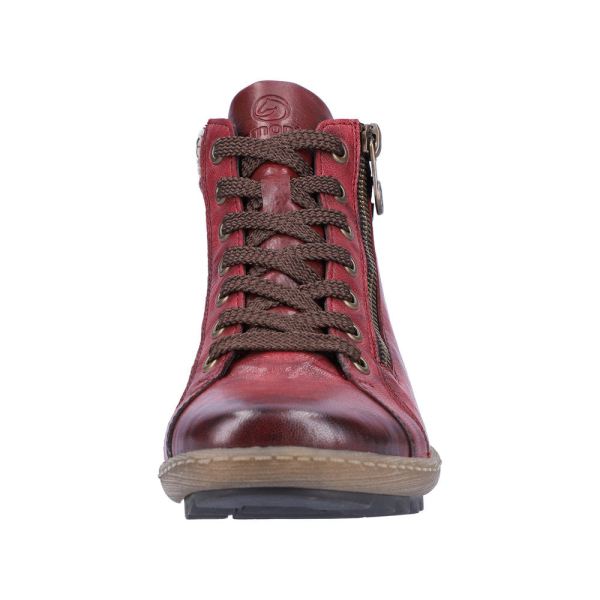 Remonte Leather Women's short boots| R1485 Ankle Boots - Red Combination | Free Delivery
