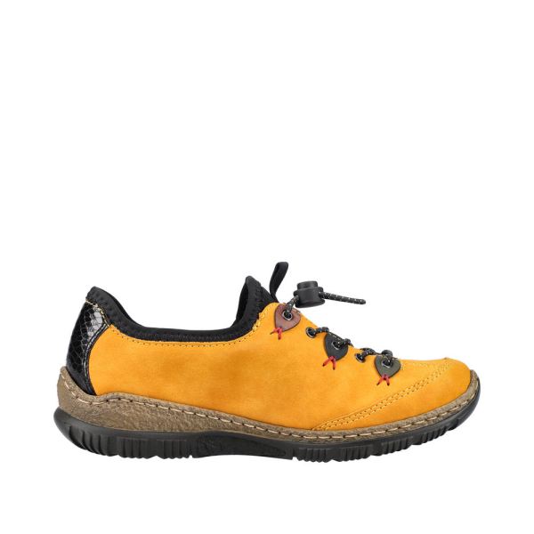 Rieker Synthetic Material Women's shoes| N3271-68 - Yellow Combination | Free Delivery
