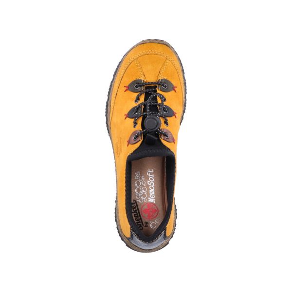 Rieker Synthetic Material Women's shoes| N3271-68 - Yellow Combination | Free Delivery