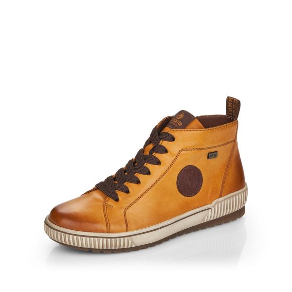 Remonte Leather Women's short boots| D0771 Ankle Boots - Yellow | Free Delivery