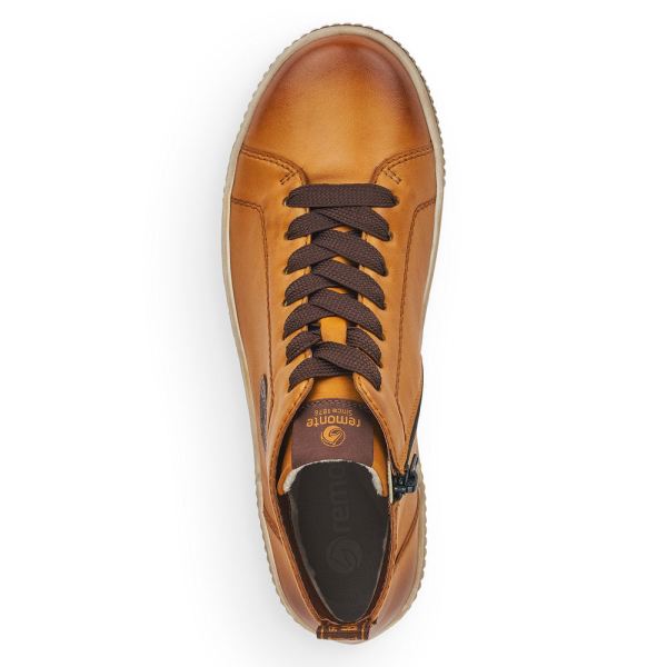 Remonte Leather Women's short boots| D0771 Ankle Boots - Yellow | Free Delivery