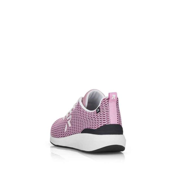 Rieker EVOLUTION Women's shoes | Style 40103 Athletic Lace-up - Pink | Free Delivery