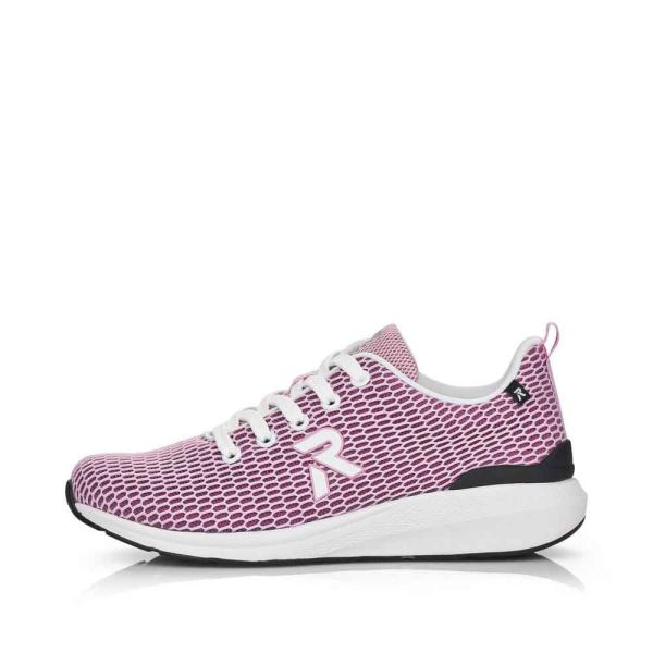 Rieker EVOLUTION Women's shoes | Style 40103 Athletic Lace-up - Pink | Free Delivery