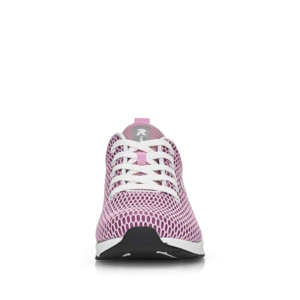Rieker EVOLUTION Women's shoes | Style 40103 Athletic Lace-up - Pink | Free Delivery
