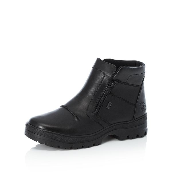Rieker Leather Men's boots| F5463 Ankle BootsFlip Grip - Black | Free Delivery