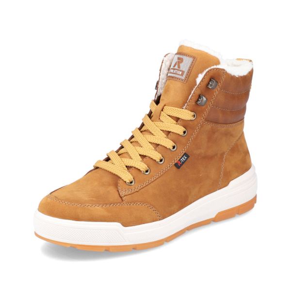 Rieker EVOLUTION Suede leather Men's boots| U0071 Ankle Boots - Yellow | Free Delivery
