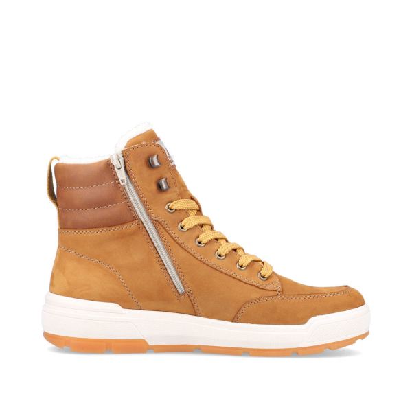 Rieker EVOLUTION Suede leather Men's boots| U0071 Ankle Boots - Yellow | Free Delivery