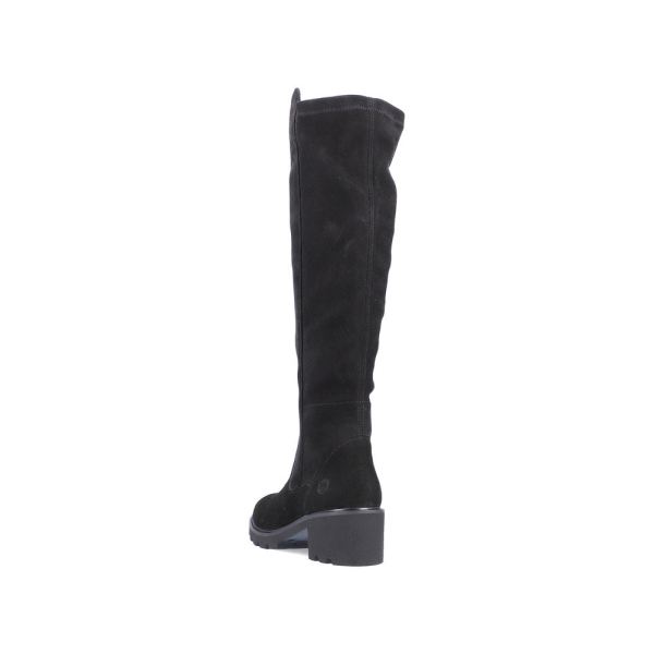 Remonte Suede Leather Women's' Tall Boots| D0A73-24 Tall Boots - Black | Free Delivery