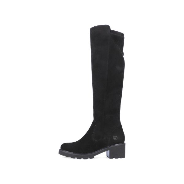 Remonte Suede Leather Women's' Tall Boots| D0A73-24 Tall Boots - Black | Free Delivery