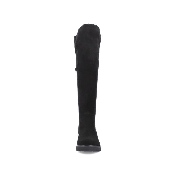 Remonte Suede Leather Women's' Tall Boots| D0A73-24 Tall Boots - Black | Free Delivery