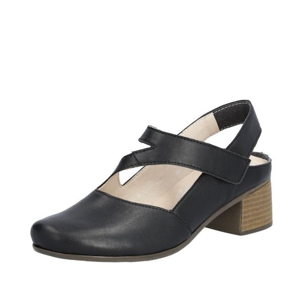 Rieker Women's shoes | Style 41697 Dress Sling-back - Black | Free Delivery