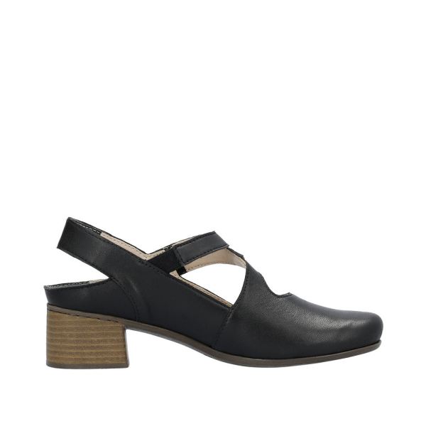 Rieker Women's shoes | Style 41697 Dress Sling-back - Black | Free Delivery