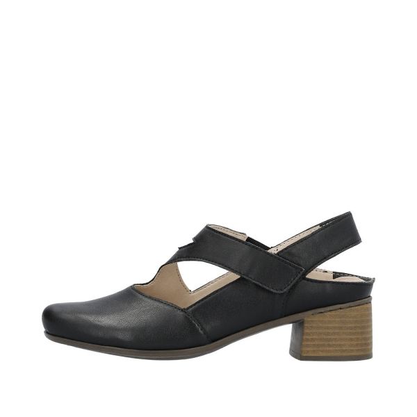 Rieker Women's shoes | Style 41697 Dress Sling-back - Black | Free Delivery