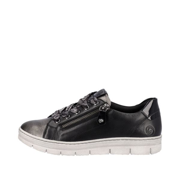 Remonte Leather Women's shoes| D5825 - Black Combination | Free Delivery