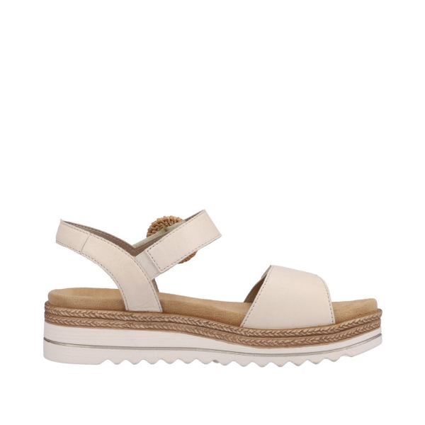Remonte Women's sandals | Style D0Q52 Casual Sandal - Beige | Free Delivery