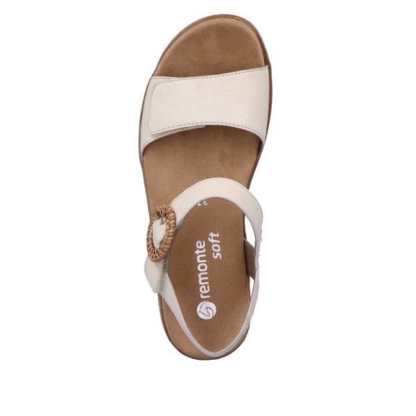 Remonte Women's sandals | Style D0Q52 Casual Sandal - Beige | Free Delivery