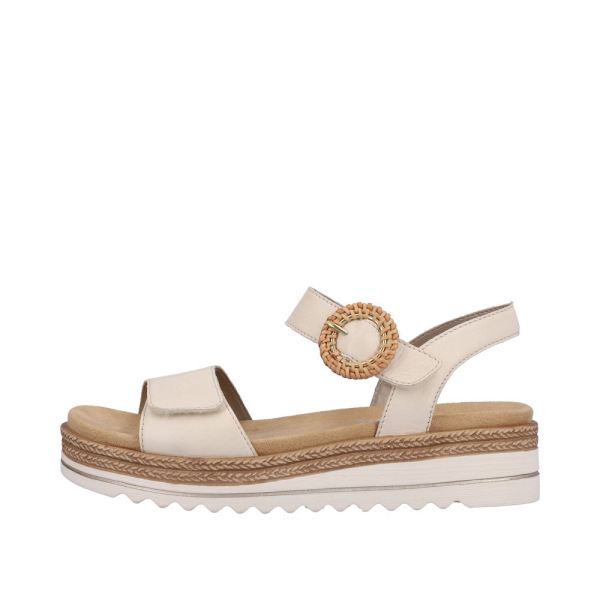 Remonte Women's sandals | Style D0Q52 Casual Sandal - Beige | Free Delivery