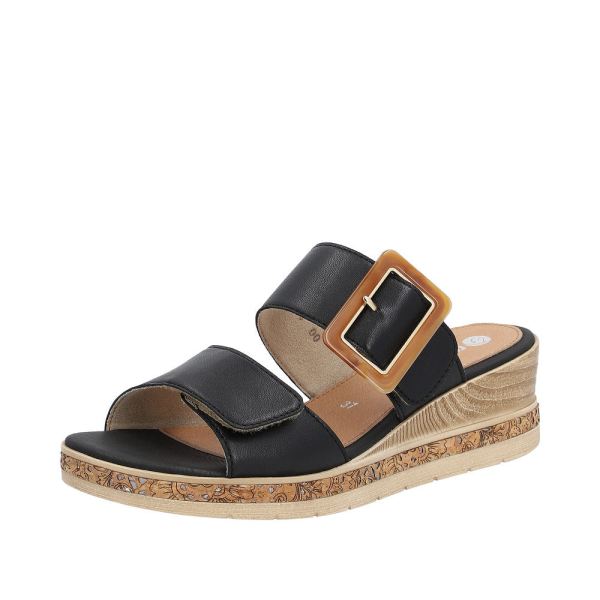 Remonte Women's sandals | Style D3068 Dress Mule - Black | Free Delivery