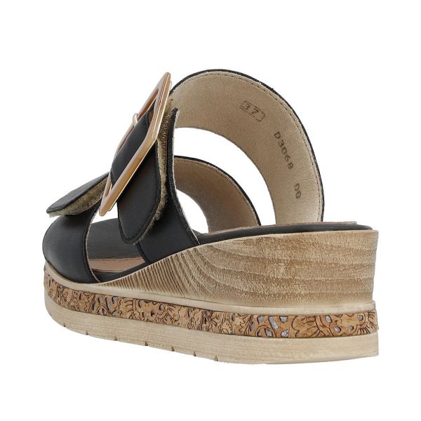 Remonte Women's sandals | Style D3068 Dress Mule - Black | Free Delivery