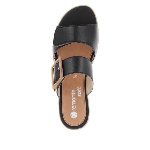 Remonte Women's sandals | Style D3068 Dress Mule - Black | Free Delivery