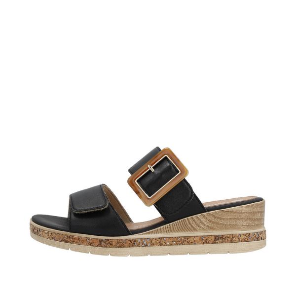 Remonte Women's sandals | Style D3068 Dress Mule - Black | Free Delivery