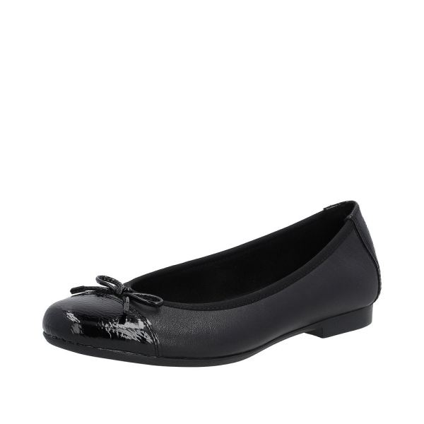 Remonte Women's shoes | Style D0K04 Dress Ballerina - Black | Free Delivery