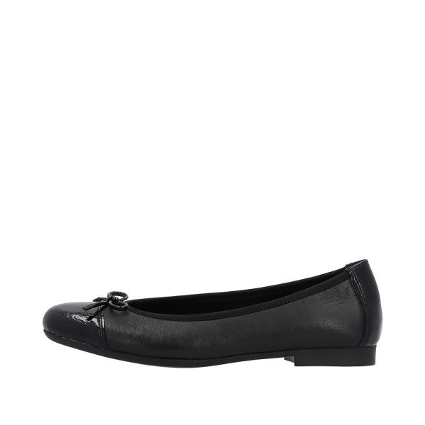 Remonte Women's shoes | Style D0K04 Dress Ballerina - Black | Free Delivery