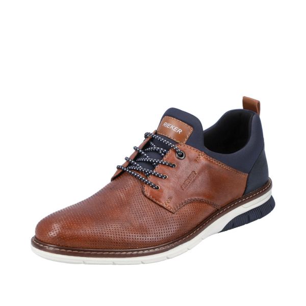 Rieker Men's shoes | Style 14450 Dress Slip-on - Brown | Free Delivery