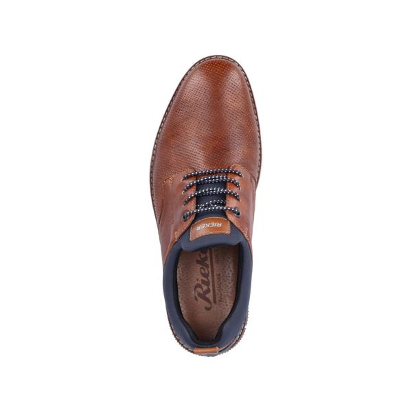 Rieker Men's shoes | Style 14450 Dress Slip-on - Brown | Free Delivery