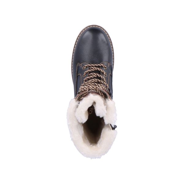Remonte Leather Women's Mid Height Boots| D9379 Mid-height BootsFlip Grip - Black Combination | Free Delivery