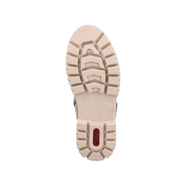 Rieker Synthetic Material Women's short boots| Z1810 Ankle Boots - Beige Combination | Free Delivery