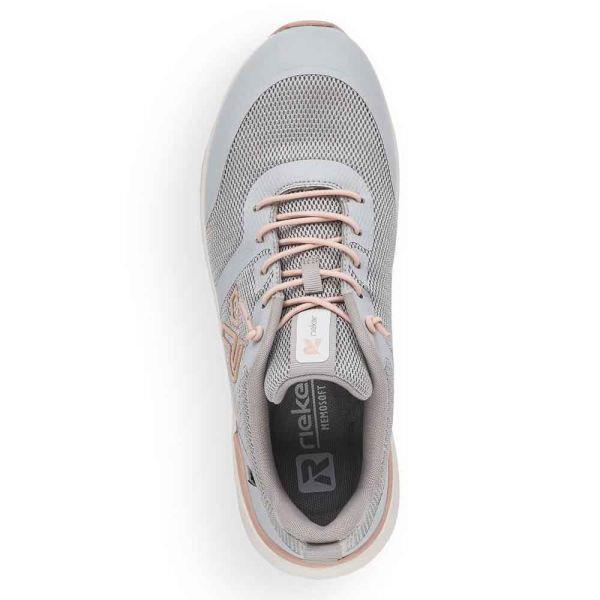 Rieker EVOLUTION Women's shoes | Style 40102 Athletic Lace-up - Grey Combination | Free Delivery