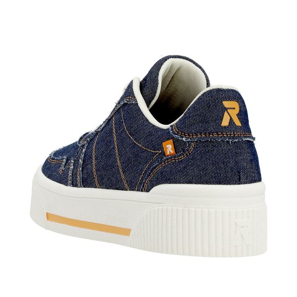Rieker EVOLUTION Women's shoes | Style W0706 Athletic Lace-up - Blue | Free Delivery