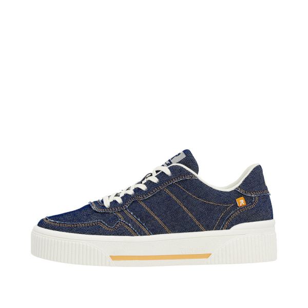 Rieker EVOLUTION Women's shoes | Style W0706 Athletic Lace-up - Blue | Free Delivery
