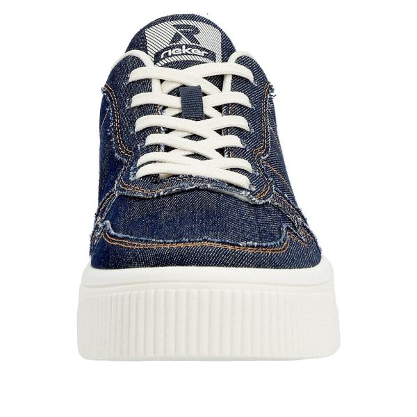 Rieker EVOLUTION Women's shoes | Style W0706 Athletic Lace-up - Blue | Free Delivery