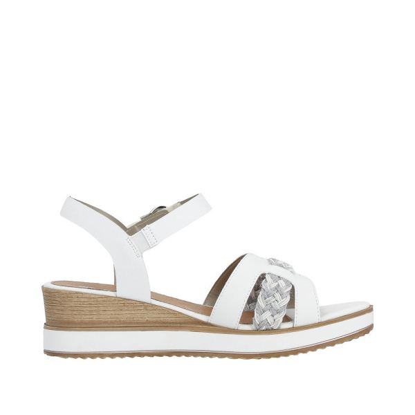 Remonte Women's sandals | Style D6461 Dress Sandal - White Combination | Free Delivery