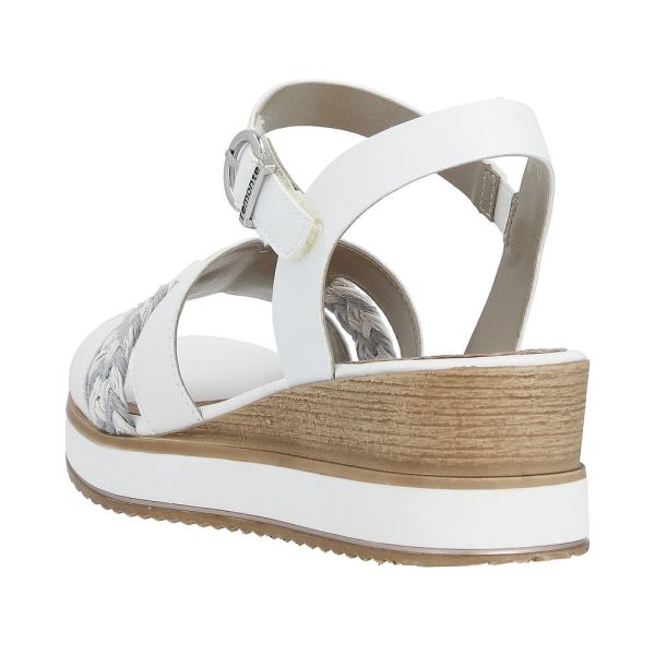 Remonte Women's sandals | Style D6461 Dress Sandal - White Combination | Free Delivery