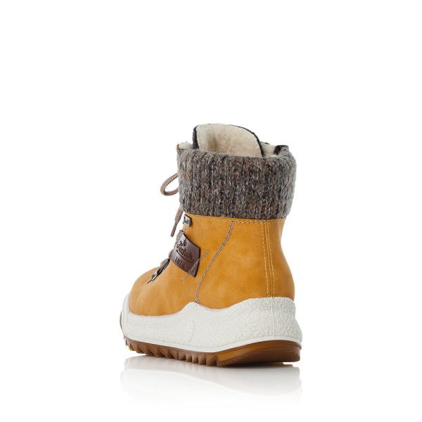 Rieker Synthetic leather Women's Short Boots| Y4730 Ankle Boots - Yellow | Free Delivery