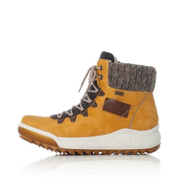 Rieker Synthetic leather Women's Short Boots| Y4730 Ankle Boots - Yellow | Free Delivery