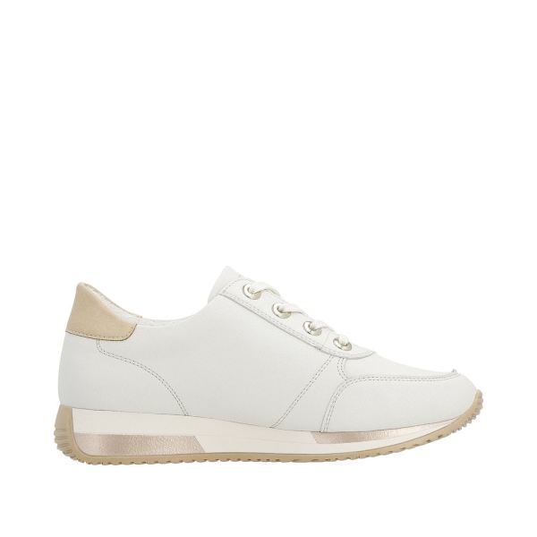 Remonte Women's shoes | Style D0H11 Athletic Lace-up with zip - White Combination | Free Delivery