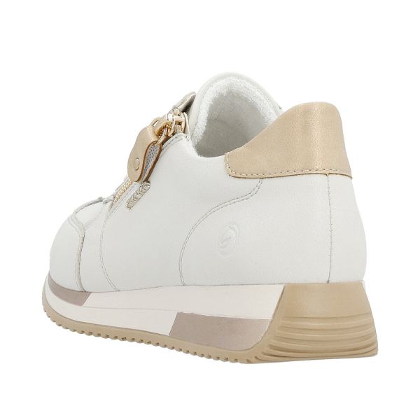 Remonte Women's shoes | Style D0H11 Athletic Lace-up with zip - White Combination | Free Delivery