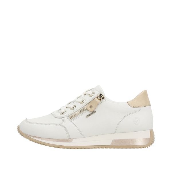 Remonte Women's shoes | Style D0H11 Athletic Lace-up with zip - White Combination | Free Delivery