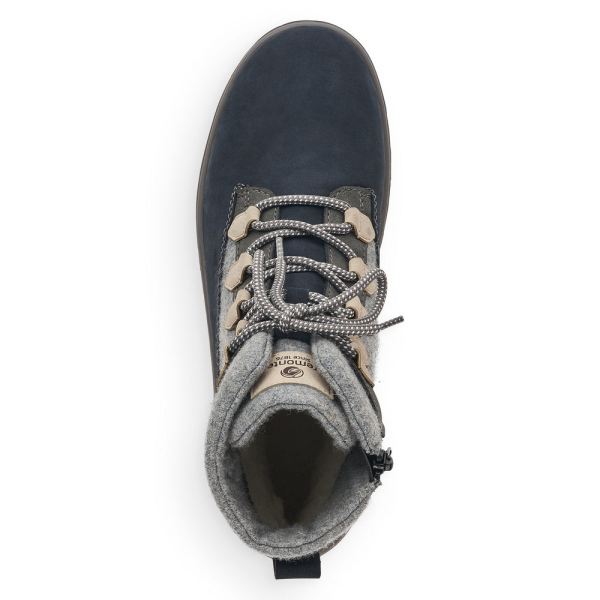 Remonte Synthetic leather Women's mid height boots| R8481 Ankle Boots - Grey Combination | Free Delivery