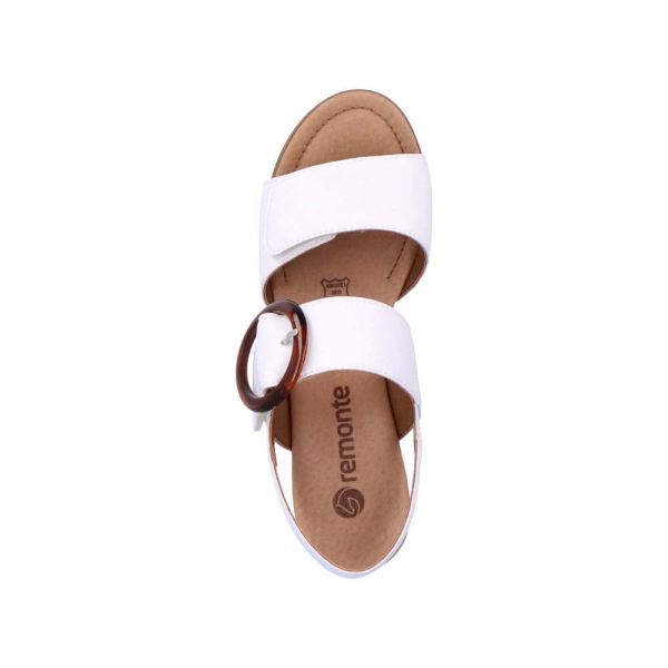 Remonte Women's sandals | Style D0P53 Dress Sandal - White | Free Delivery
