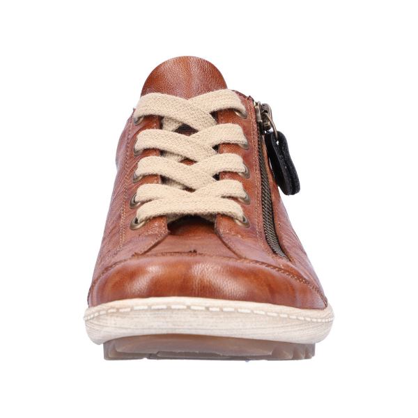 Remonte Women's shoes | Style R1402 Casual Lace-up with zip - Brown | Free Delivery