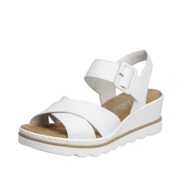 Rieker Women's sandals | Style 67463 Dress Sandal - White | Free Delivery