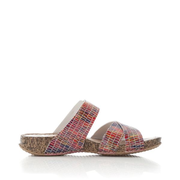 Rieker Women's sandals | Style 61198 Casual Mule - Multi | Free Delivery